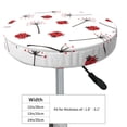 thumbnail image 4 of Balery Ladybug With Dandelion Fundas de asiento para taburete de bar redondo de tela de terciopelo ajustables que protegen de arañazos y manchas para sillas de 14 a 17 pulgadas.-13 inch, 4 of 7