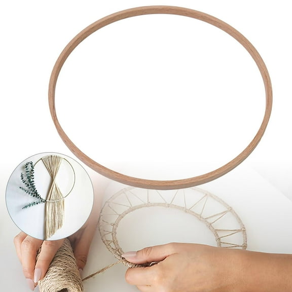 Sharprepublic 3Pcs Craft Hoops Macrame Hoops for Wall Hanging Craft Supplies 8 inch