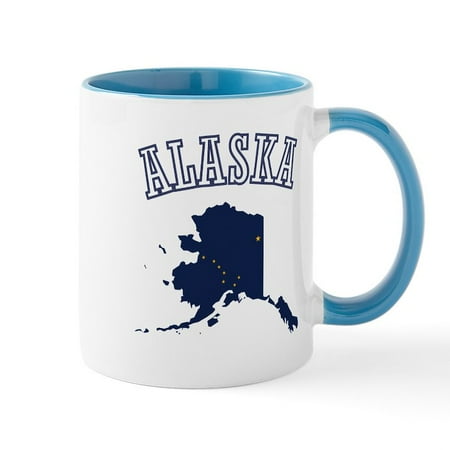 

CafePress - Alaska Map Design Mug - 11 oz Ceramic Mug - Novelty Coffee Tea Cup