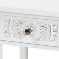 thumbnail image 6 of Baxton Studio Yelena Classic and Traditional White Finished Wood 1-Drawer End Table, 6 of 8