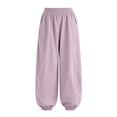 thumbnail image 3 of Ruyang 3T-15Years Girls Lightweight Baggy Joggers Elastic Waist Wide Leg Pants Kids Teen Hip Hop Dance Casual Sports Trousers, 3 of 7