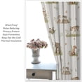 thumbnail image 5 of Cute Animal Curtains Watercolor Nature Leaf Squirrel Deer Bear Cartoon Cute Woodland Animals Colorful Art Print for Kids Girls Bedroom Living Room Decor Rod Pocket Blackout Window Drape 42x63in, 5 of 6