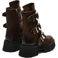 thumbnail image 4 of STEVE MADDEN ROLAND Boots Brown Leather, 4 of 5