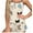 Beige, variant on Womens Cami Pajama Sets 2 Piece Cute Print Pjs Soft Tank Top and Elastic Waist Shorts Camisole Lounge Set