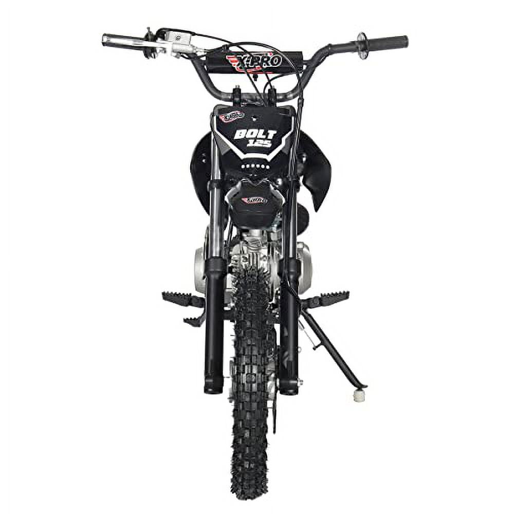 X-Pro Brand New Bolt 125cc Gas Pit Dirt Bike, Automatic Transmission, Electric Start, Big 14"/12" Tires!