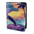 thumbnail image 2 of Pofeuu Hip-Hop DJ Dolphin Print Travel Document Organizer Passport Holder Men Women for Family (6.5 in x 4.5 in),Wallet Holder Credit Card Clutch Bag Case, 2 of 5