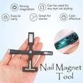 thumbnail image 5 of Spencer 5 in 1 Nail Magnet Tool, Multi-Function Nail Magnet Pens, Magnetic Nail Polish Magnet Wand for Nails Cat Eye Nail Design Tools Nail Art Accessories (Black), 5 of 8