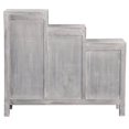 thumbnail image 4 of Sunset Trading Cottage Wood 3-Tiered Shutter Cabinet in Distressed Light Gray, 4 of 5