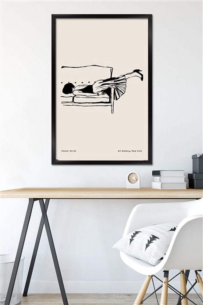 Rough Day No 01 Wall Poster, 22.375" x 34" Framed