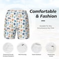 thumbnail image 5 of Lsque Mens Swim Trunks Undersea Animals Pattern - Bathing Suit Compression Liner - Beach Swim Shorts Swimwear - (S-3XL) - Stretch Quick Dry -XX-Large, 5 of 9