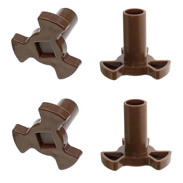 2X Microwave Turntable Coupler,Microwave Oven Roller Guide Support, Microwave Oven Core Coupling Replacement
