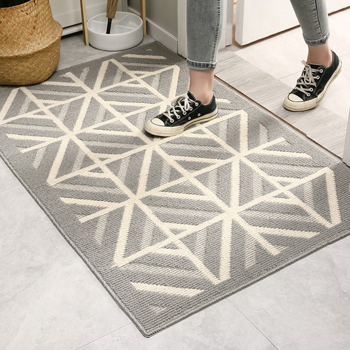 Door Mat Indoor Outdoor Doormat,NonSlip Floor Mat,Trap Dirt and Dust Front Door Mat for