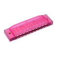 thumbnail image 4 of KAKOWELY Plastic Harmonica Instrument 1Pack for Beginner Students and Kids in Pink Color, 4 of 8