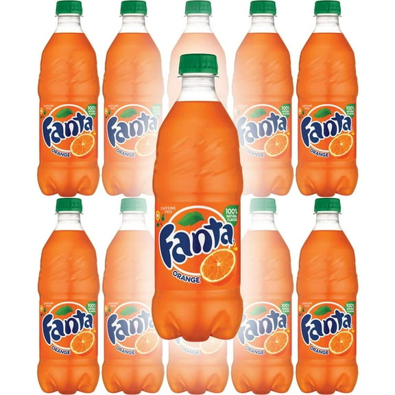 Fanta Orange Soda 20oz Bottles (Pack of 10)