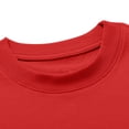 thumbnail image 2 of Girls' T-shirts Short Sleeve Crew Neck Loose Cotton Tshirts Kids Casual Summer Basic Layer Tees Solid Color (2-3 Years, Red), 2 of 6