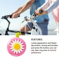 thumbnail image 2 of Bicycle Bell Alarming Bike Ring Flower Shape Decorative Bike Ring Bike Handlebar Bell, Pink and Green, 2 of 7