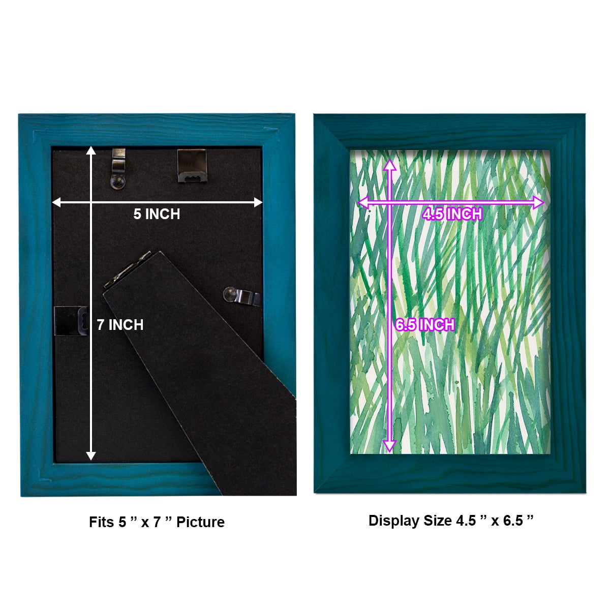 Just Grass I - Framed Print w/glass - Ocean Blue