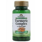 Windmill Turmeric Complex w/ Black Pepper Capsules, Herbal Supplements, 60ct