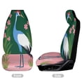 thumbnail image 2 of Blue Crane Floral Garden Car Seat Covers Front Seats Universal Fit for Cars SUV Truck Auto Interior Accessories, 2 of 3