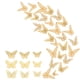 thumbnail image 2 of 4x 36 piezas de de pared de mariposa 3D tridimensional DIY papel pintado de mariposas huecas de refrigerador decoración de dormito, 2 of 9