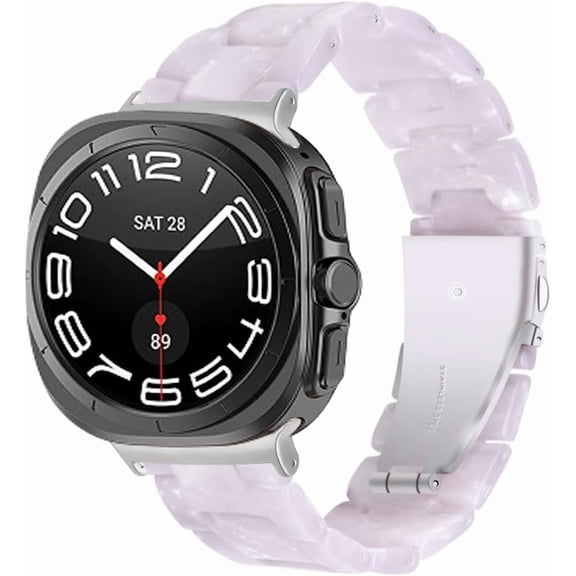 REQO Resin Band Compatible with Samsung Galaxy Watch 7 Ultra 47mm Band, Adjustable Light Casual Sporty Replacement for Samsung Galaxy Watch 7 47mm Women Men