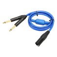 thumbnail image 4 of Cable adaptador XLR, XLR a doble XLR macho Y cable divisor XLR maleto Cable de doble pulgada durabilidad mejorada, 4 of 12