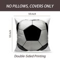 thumbnail image 2 of LALILO Throw Pillow Covers Ball Football Football Grass American Cushion Cover 18" x 18", 2385 Pack, 2 of 6