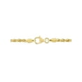 thumbnail image 4 of Gem & Harmony Rope Chain Bracelet in Yellow Plated Sterling Silver (7.50 inches) for Women, 4 of 6