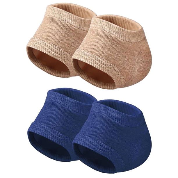 FELTECHELECTR 2 pares de protectores para talones agrietados, fundas elásticas para talón y calcetines cómodos para el talón.