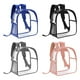 thumbnail image 5 of Mochila transparente para seguridad en estadios 1 unidad 32 x 27 x 13 cm bolsa transparente con múltiples bolsillos y portabotellas de malla para conciertos eventos deportivos y, 5 of 9