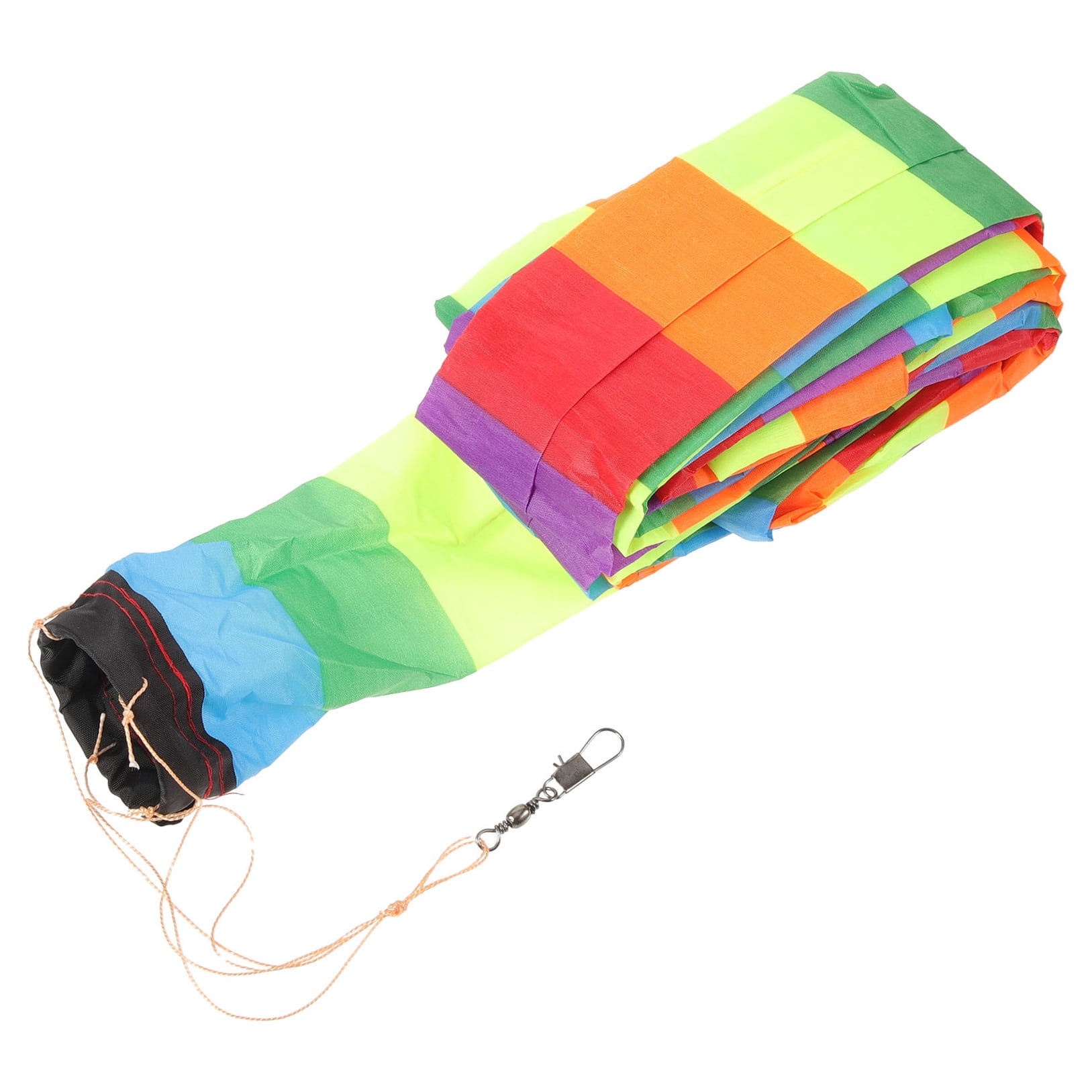 FUTUREORYY 1Pack Kite Tail 11.8x3.3in for Kite Decor in Chemical Fiber Cloth with Connector Hook