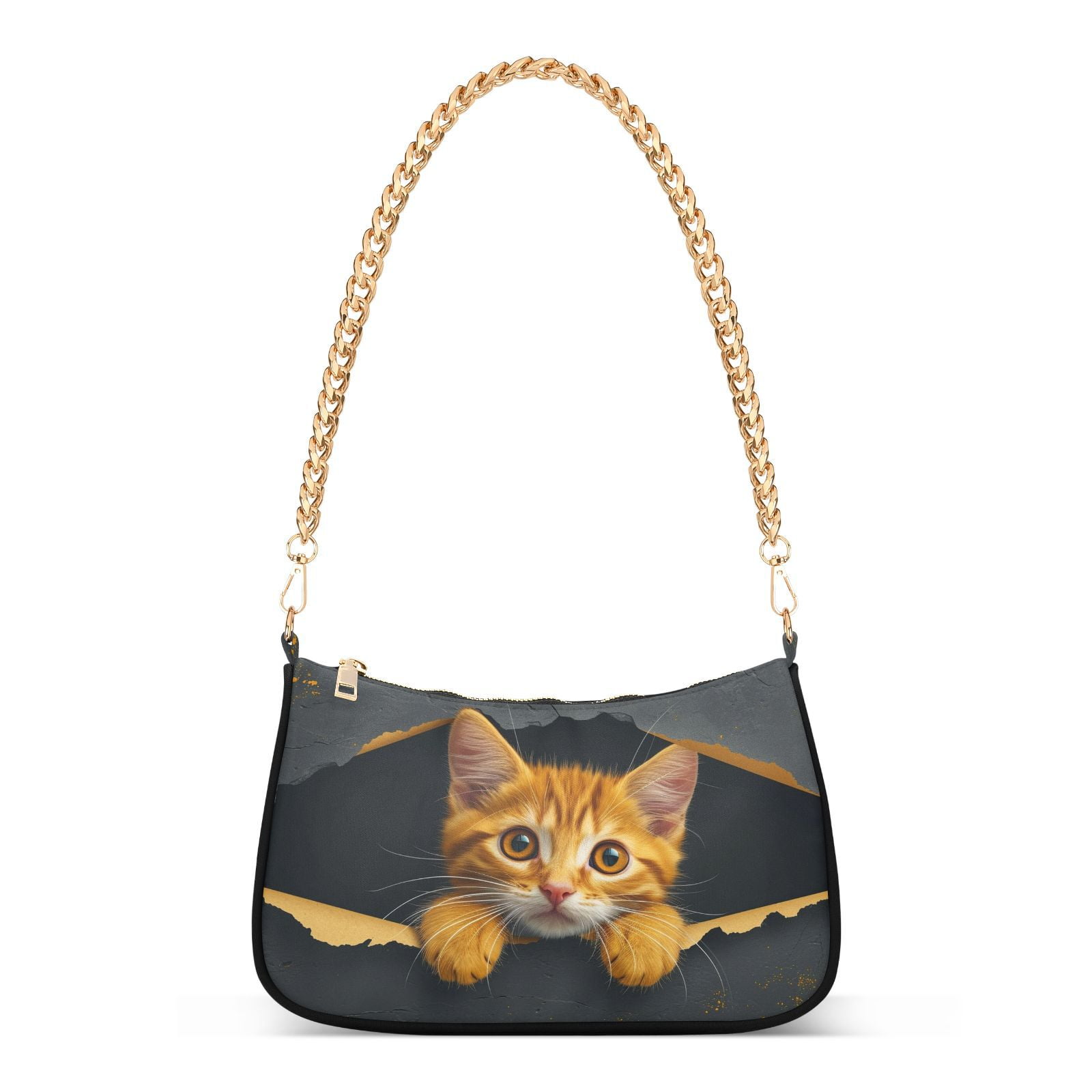 バッグ・カバンその他 Musent X Catswall Collaboration Betty Pocket Shoulder Bag 2 Kids Furry Cat Crossbody Purse, Little Kitty Handbag for