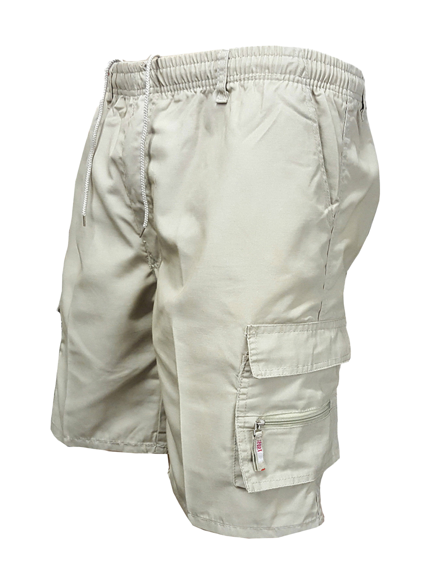 elasticated cargo shorts