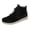 Black, variant on EKVAHL Orthopedic High Top Boat Shoes for Women Faux Suede Lace Up Ankle Slip On Arch Support Casual Daily Outings Boots Beige