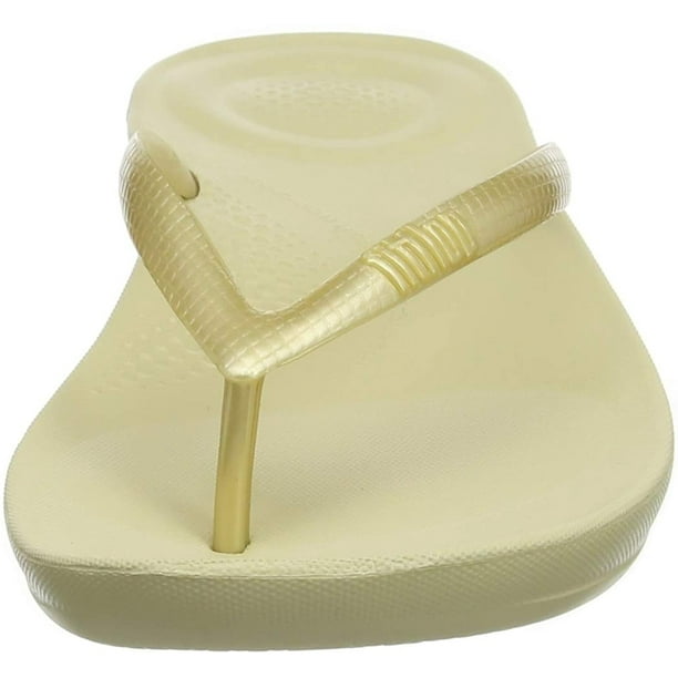 FitFlop Women s iQushion Super Ergonomic Flip Flops Gold 8