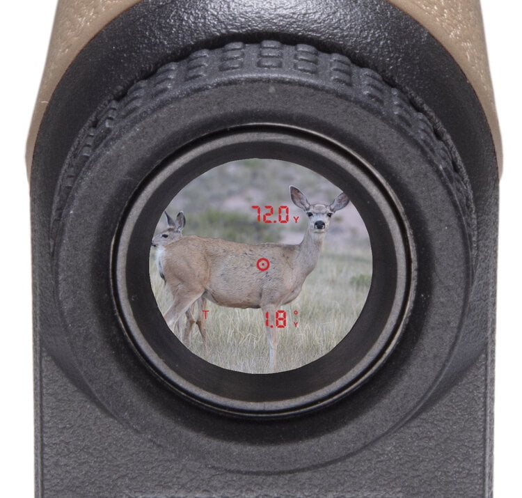Astra Optix  Laser 6x21mm Rangefinder Monocular, Black/Tan