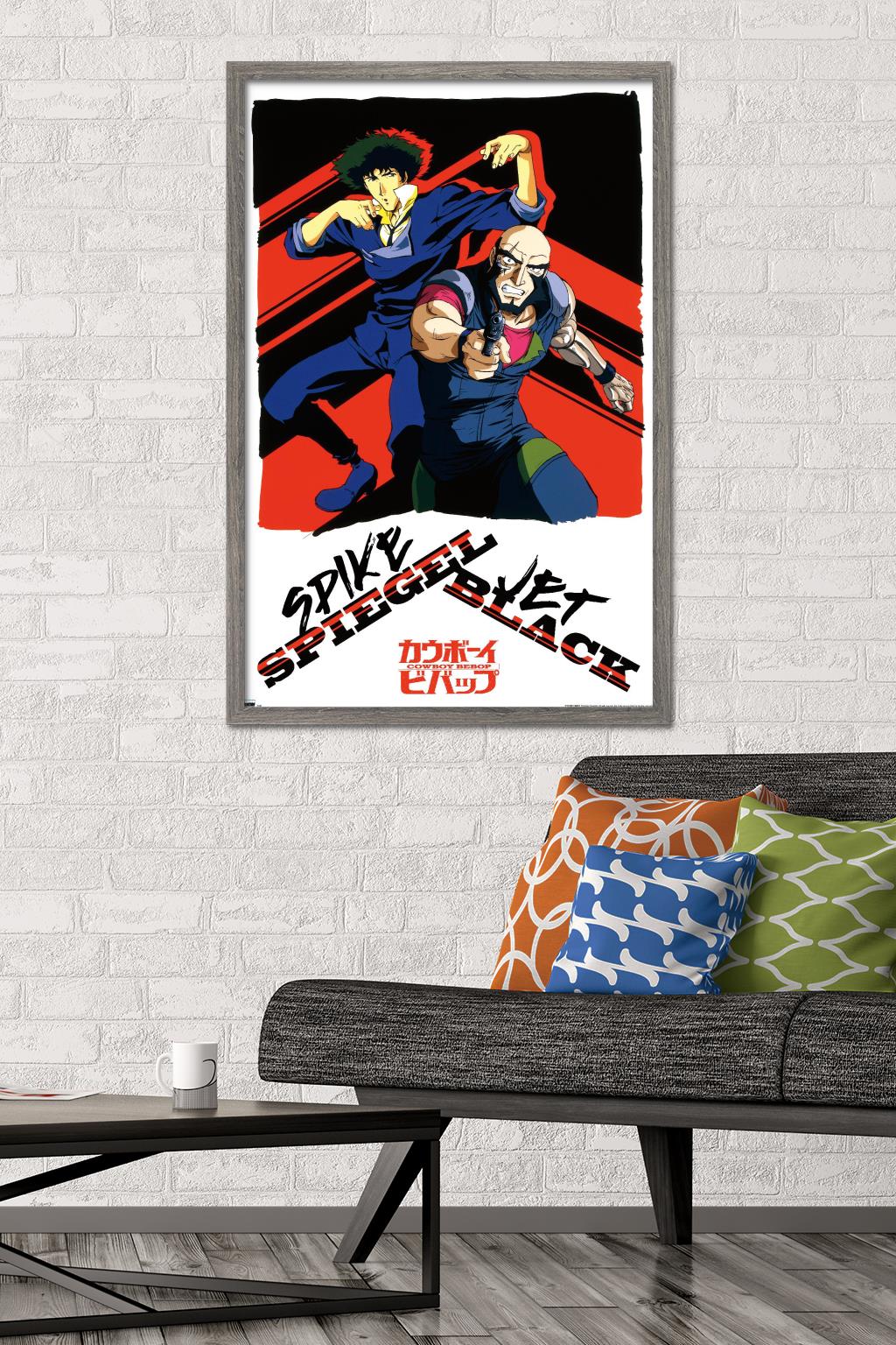 Cowboy Bebop - Spike & Jet Wall Poster, 22.375" x 34", Framed