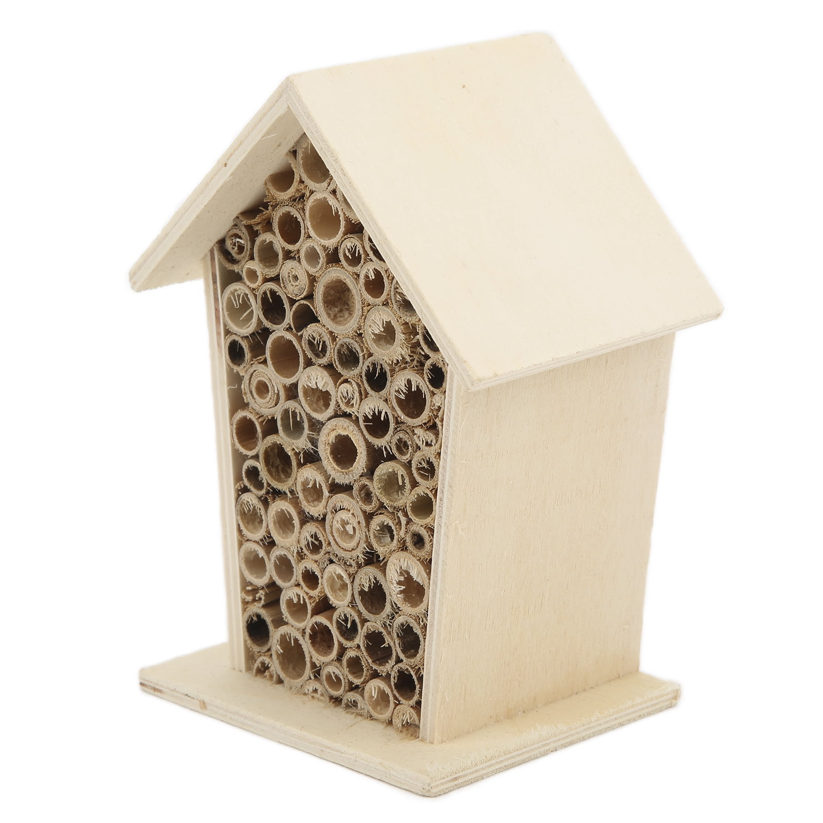 Wooden Bee House, Decorative Bee Box Nests For Outdoor For Garden