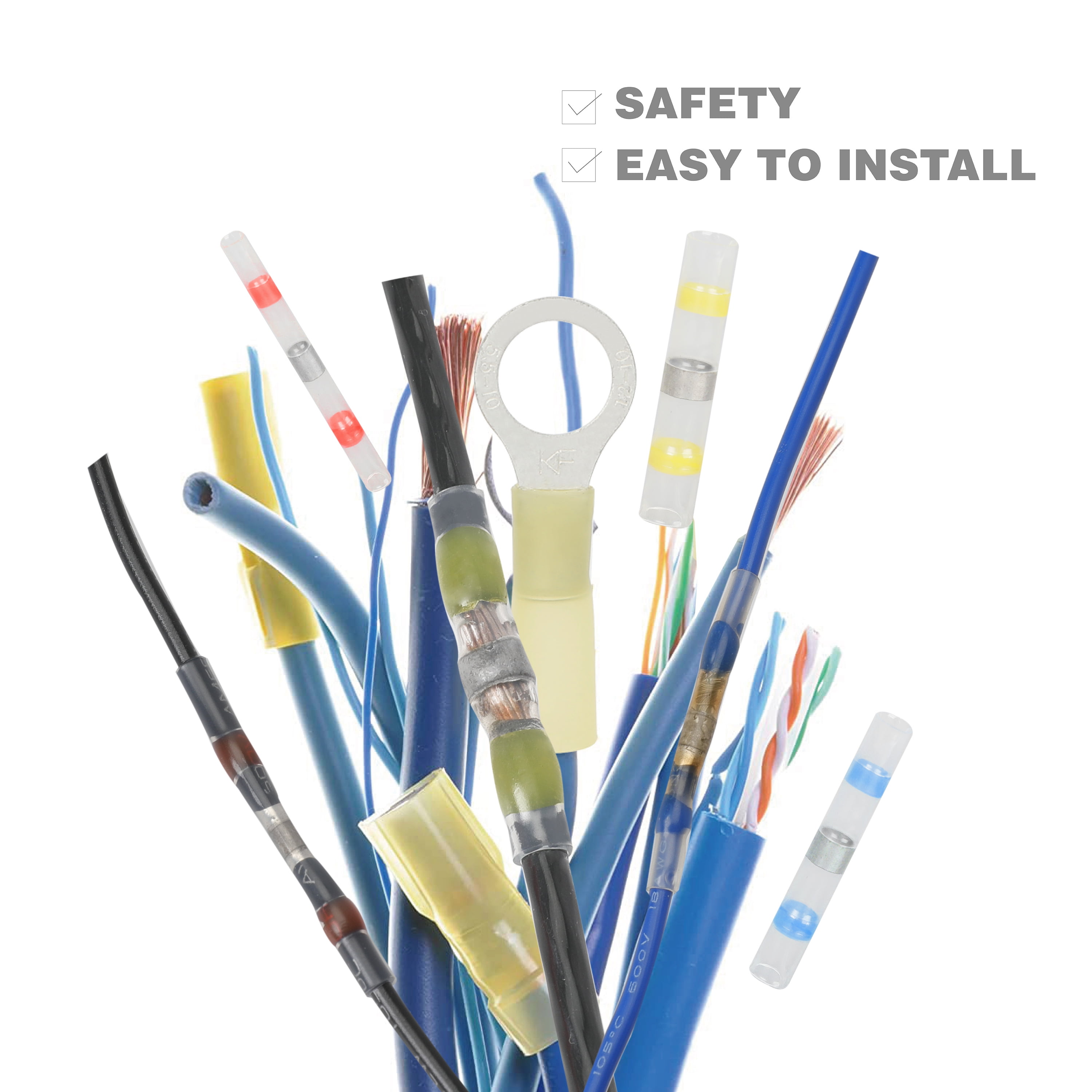 EverStart 20 Piece 22-16 Solder Seal Wire Connectors with Heat Shrink Capabilities, Universal