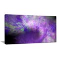 thumbnail image 2 of Ciel Étoilé Violet Pâle Parfait - Impression d'Art Abstrait sur Toile, 2 of 3