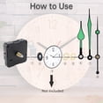 thumbnail image 2 of Clock Movement Mechanism Quartz Clock Battery Operated Silent Seconds Wall Clock Repair Replacement Parts, 2 of 8