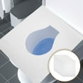 landege 5 Packs White Portable Folded Toilet Mat Water Soluble Toilet