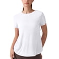 thumbnail image 6 of Lmnyox Short Sleeve Workout Shirts Womens Breathable Lightweight Crew Neck Open Back Yoga Tops Quick Dry Sport Tee, 6 of 8