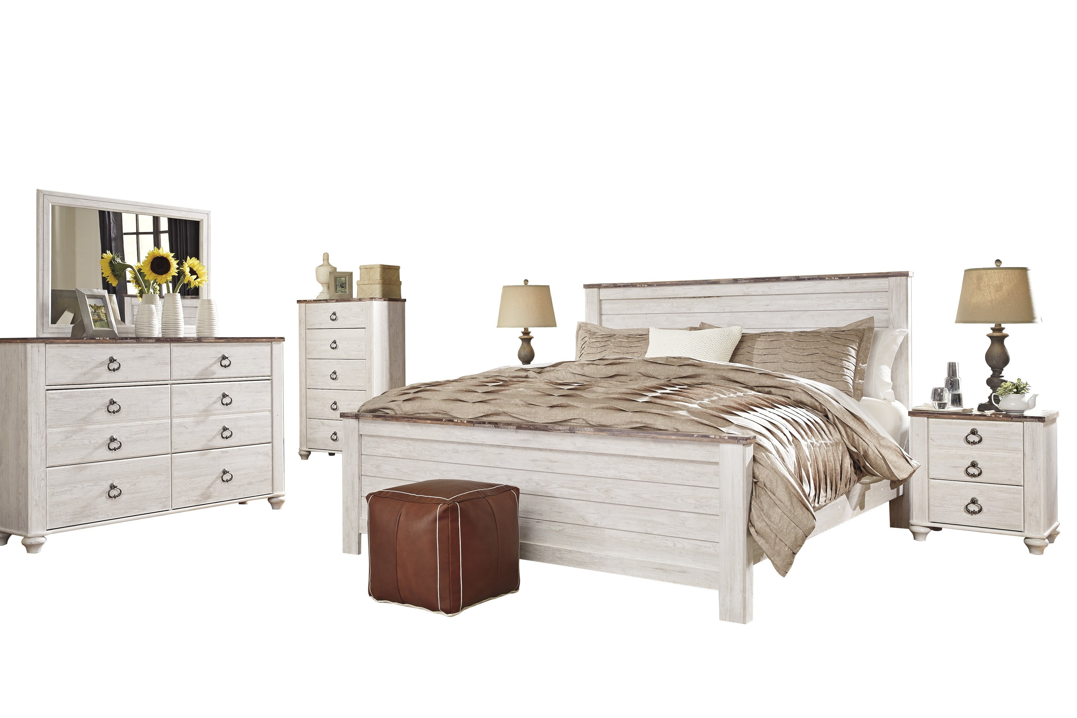 ashley white furniture bedroom set