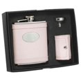 thumbnail image 1 of Onida Pink Leather 6oz Deluxe Flask Gift Set, 1 of 1