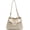 White, variant on CoCopeaunt Women Girls Shiny Fashion Tote Hobo Bag Retro PU Leather Shoulder Bag Chain Strap