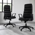 thumbnail image 2 of HON Basyx Commercial-Grade Bolster Executive Chair, Black Bonded Leather (BSX120SB11T), 2 of 9