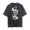 thumbnail image 3 of Japanese anime Mikey T-shirt Crew neck Draken short sleeve top washed vintage t-shirt, 3 of 7