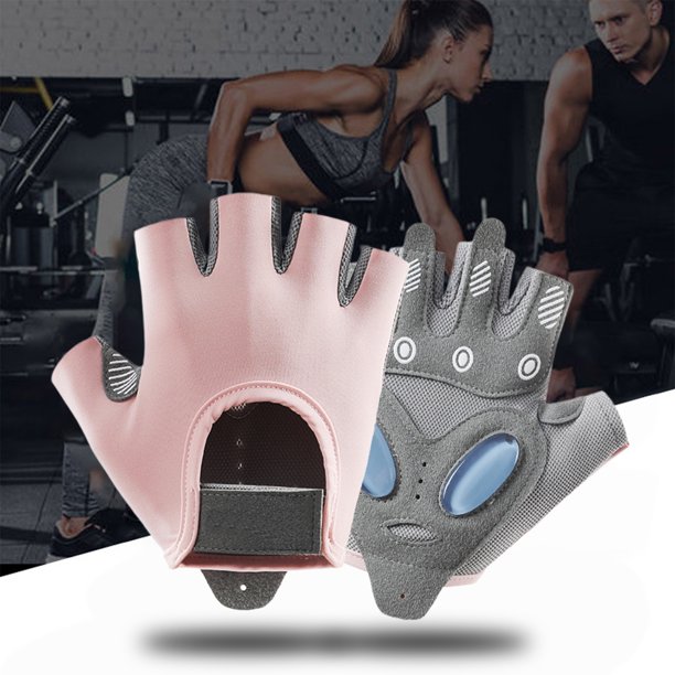 Herramientas y mejoras para el hogar Guantes de fitness Guantes de gimnasio transpirables de medio dedo con agarres de silicona antideslizantes Adecuados para levantamiento de pesas Entrenamiento Dive