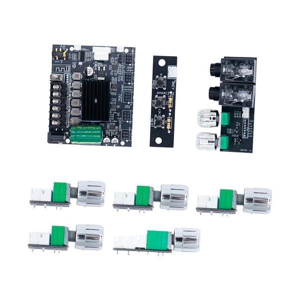 Placa amplificadora de altavoz de 50 W + 50 W TPA3116D2 Zk-mt21S, módulo amplificador de potencia de audio de 2.1 canales con protección inteligente